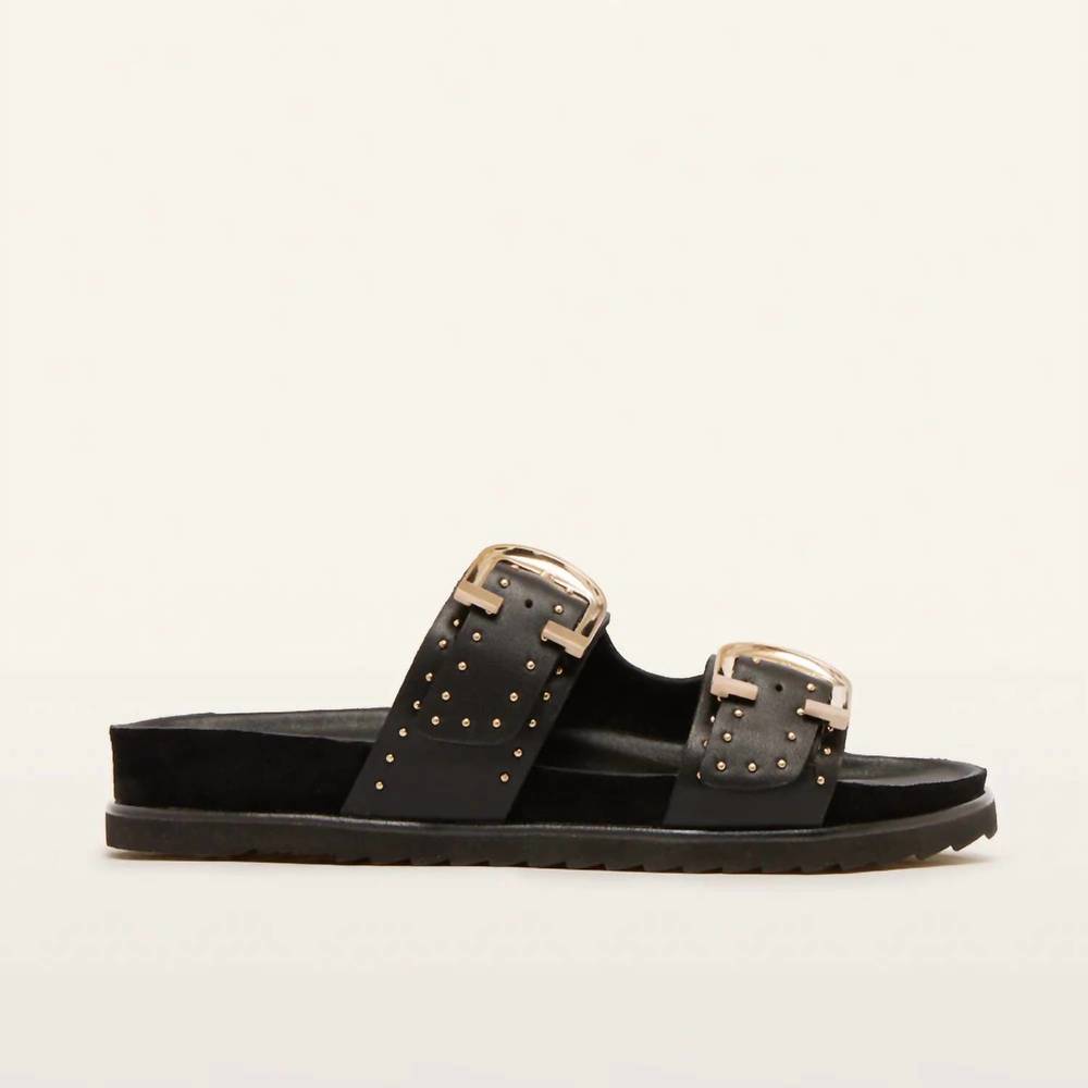 NEW FRANKIE4 women's deon stud sandal in black